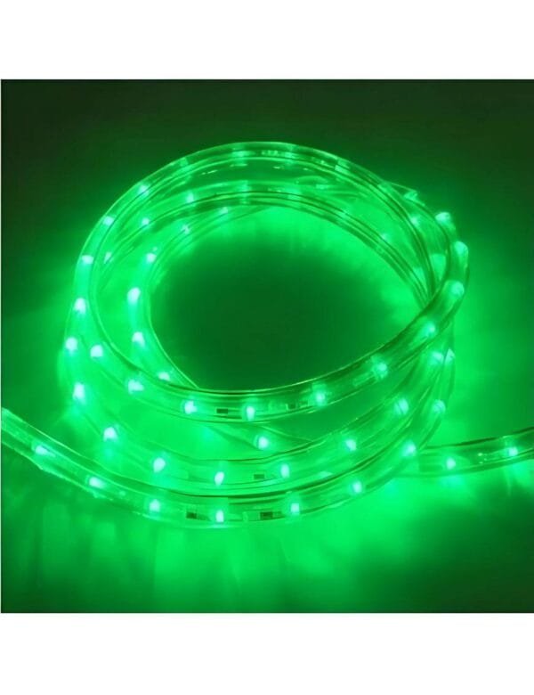 Mangueira De LED IP65 100 Rolo Metros 11mm Verde 220v BrilhoLux