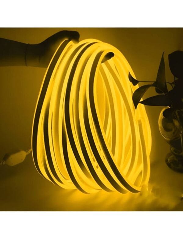 Fita de Led Neon Flex IP65 Rolo 100m Amarelo 110v (5)