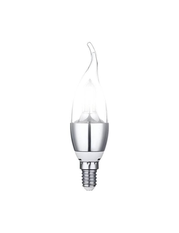 Lâmpada LED Vela 4w E14 Transparente Com Bico Branco Frio (1)