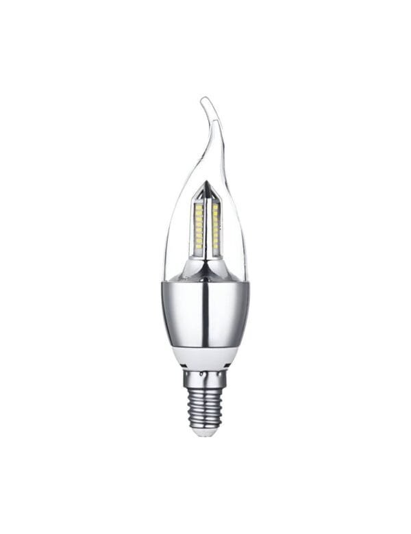 Lâmpada LED Vela 4w E14 Transparente Com Bico Branco Frio