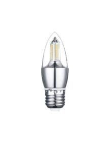 Lâmpada LED Vela 5w E27 Transparente Sem Bico Branco Frio