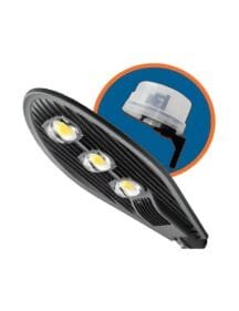 Luminária Pública LED Pétala 150w Para Poste Branco Frio Com Fotocélula