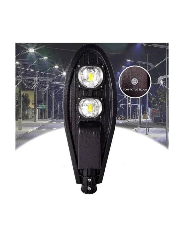 Luminária Pública LED Pétala 50w Para Poste Branco Frio Com Fotocélula Interna (4)