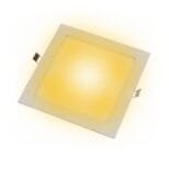 Plafon LED Embutir Quadrado 12w Branco Quente