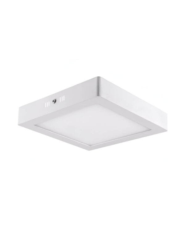 Plafon LED Sobrepor Quadrado 12w Branco Frio