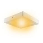 Plafon LED Sobrepor Quadrado 12w Branco Quente