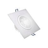 Spot LED Embutir Quadrado 5w SMD Direcionável Branco Frio (1)