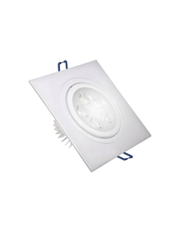 Spot LED Embutir Quadrado 5w SMD Direcionável Branco Frio (1)