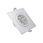 Spot LED Embutir Quadrado 5w SMD Direcionável Branco Frio