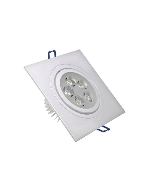 Spot LED Embutir Quadrado 5w SMD Direcionável Branco Frio