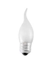 Lampada LED Vela 5w E27 Leitosa Com Bico Branco Frio